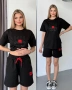Hugo Boss Дамски Летен Комплект👚🩳Дамски Къс Екип Хуго Бос - Различни Цветове Код A1470, снимка 3
