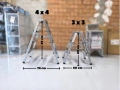 Стълба двустранна 3х3 , 4х4 НОВИ, снимка 2