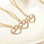 Комплект от 3 колиета BFF за деца – Best Friends Forever, златиста цинкова сплав, 52 см 10169, снимка 10