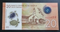 Никарагуа.
20 кордоба.
2019 година.
UNC.
Полимер., снимка 2