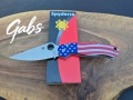 Сгъваем нож Spyderco C81ALL Paramilitary 2 ,с графика на американското знаме, снимка 1