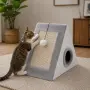 Къщичка за котки 4 в 1 - Драскалка, легло, играчка и уютно скривалище 39 x 45 x 14 cm., снимка 1