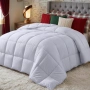 Utopia Bedding завивка 180x200см 370 GSM бяла, снимка 1