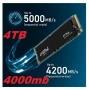  4TB SSD NVMe Crucial P3 Plus 3D NAND 4000GB M.2 2280 PCIe 4.0 disk CT4000P3P чисто нов диск Gen 1.4, снимка 1
