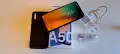 samsung SM-A505FN/DS a50 blue слушалки кутия зарядно usb кабел телефон смартфон, снимка 14