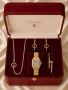 Cartier Дамски Подаръчен Комплект - Гривна, Колие, Обеци И Часовник - Различни ЦВетове Код SK1819, снимка 2