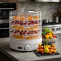 Дехидратор за храна 500W с 5 нива и регулируема температура 35–70°C – Сушилня за плодове., снимка 2