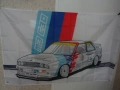BMW Знаме M3 E30 кола банер спортна баварец готино спорт ръчни скорости купе рали шампион фенове, снимка 1