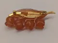 Кехлибар. Брошка , снимка 7