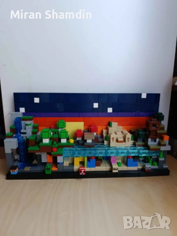 LEGO Minecraft 21589 Mini Biomes – пълен комплект, с кутия и книжка, снимка 3 - Конструктори - 54011540