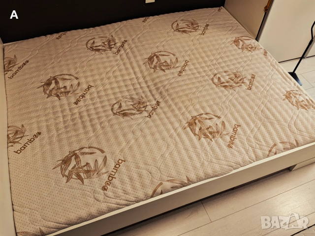 Топ матрак SleepMode Bamboo Massage 160x200 см, 8 см, 10/10 като нов, снимка 5 - Матраци - 55207842