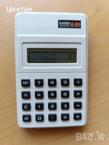 рядък работещ калкулатор Casio HL 809, снимка 3 - Друга електроника - 54751308