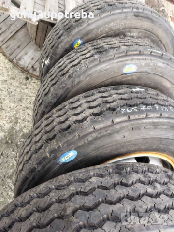 4 броя Джанти 19.5 с Гуми 265/70R19.5 Регенерат за Mercedes, снимка 6 - Гуми и джанти - 54512024