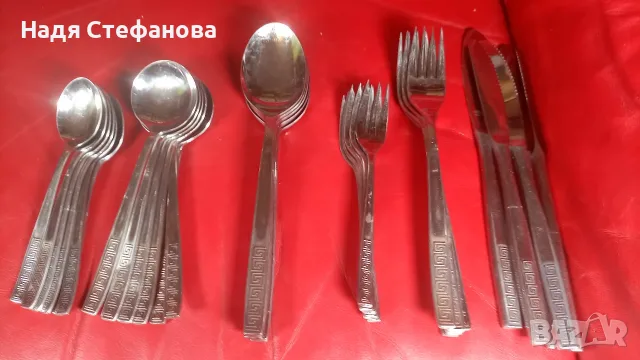 Комплект лъжици, вилици, ножове BERAM ROSTEREI GERMANY, Германия, 36 бр, снимка 6 - Прибори за хранене, готвене и сервиране - 55365298