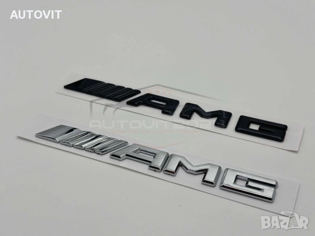 Мерцедес емблема надпис AMG АМГ багажник, снимка 2 - Аксесоари и консумативи - 55022572