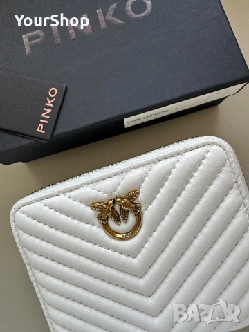 Чисто ново Портмоне Pinko бяло, черно, снимка 10 - Портфейли, портмонета - 54061357