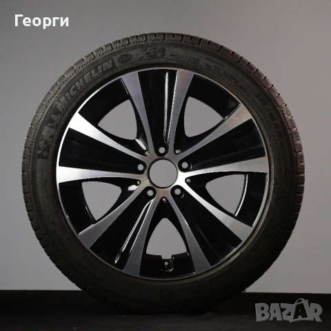 Комплект 4броя Michelin Pilot Alpin 245/45R18 100V DOT2922| Джанти 8Jx18H2-N ET43 A2134013700| Гуми , снимка 5 - Гуми и джанти - 54862747