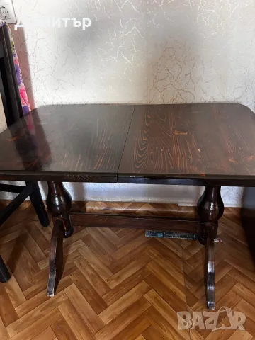 Комплект две единични легла, маса и ракла от чам, снимка 6 - Спални и легла - 55608831