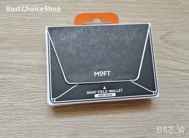MOFT MagSafe портфейл за 8 карти с RFID блокиране и механизъм за издърпване + магнитна стойка, снимка 3 - Калъфи, кейсове - 55354963
