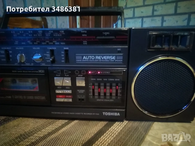 TOSHIBA RT- 7045 , снимка 2 - Радиокасетофони, транзистори - 55078512