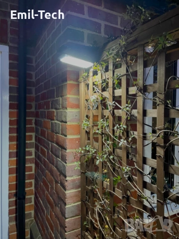 2бр. Соларни LED лампи с датчик за движение 1500mAh | Без кабели | 3 режима, снимка 5 - Соларни лампи - 54081684