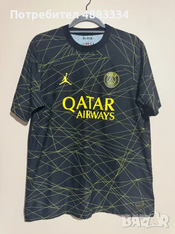 Jordan - Air Jordan x Paris Saint-Germain 2022/23 Match Fourth Soccer Jersey 'Black Yell