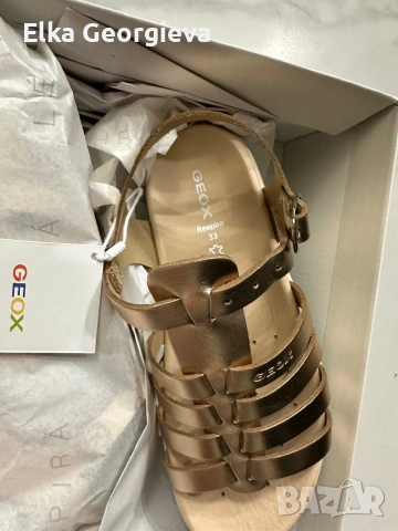 Оригинални детски сандали Geox за момиче 33 номер, снимка 3 - Детски сандали и чехли - 55063837