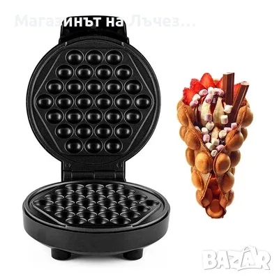 Уред за гофрети бъбъл-вафла MUHLER MHT-838, 1000W, снимка 3 - Гофретници - 55504825