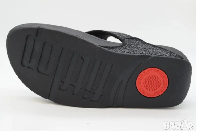 чехли Fitflop Lulu Glitter X03 Черни с блясък номер 39 , снимка 4 - Чехли - 54931690