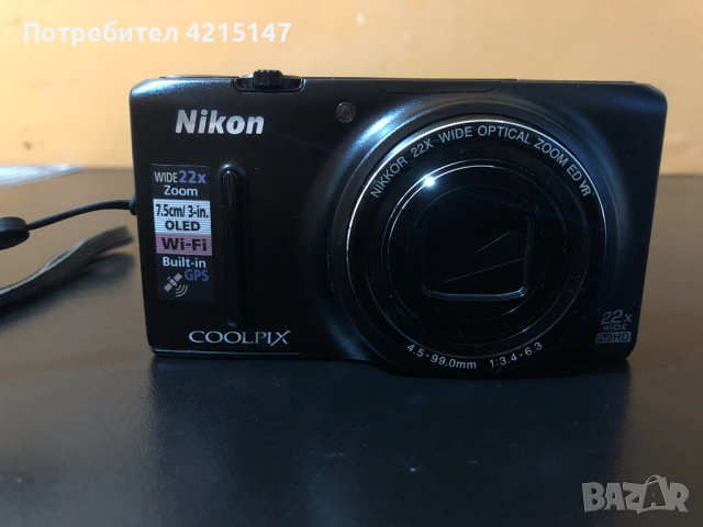 Nikon COOLPIX S9500, Wi-Fi ,Digital Camera-(Фотоапарат) with 22x Zoom and GPS