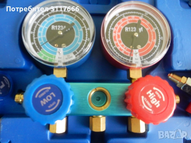 Продавам:  . Чисто нов R1234yf AC Gauges, 1234yf Manifold Gauge Set Car Air Conditioner...