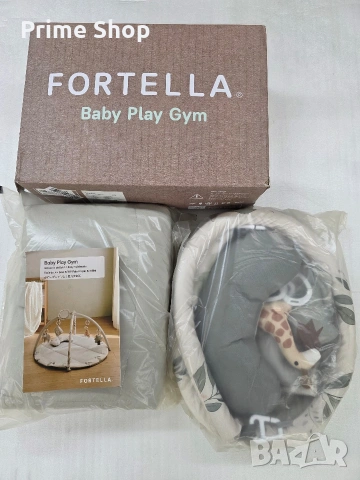 Бебешка активна гимнастика Fortella със сензорни играчки, 97x97 см, снимка 14 - Други - 55046227