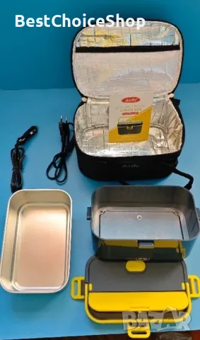 Електрическа отопляема кутия за храна Aotto 90W 3-в-1 – 12V/24V/220V