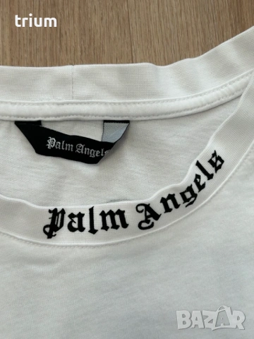 Дамска тениска Palm Angels, бял цвят, L размер, снимка 3 - Тениски - 54729913