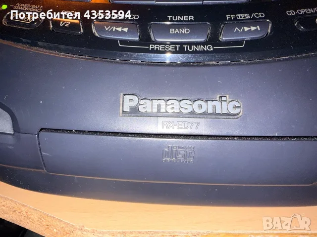 Panasonic RX-ED77 - Кобра, касетофон, компакт диск, радио , снимка 6 - Аудиосистеми - 55415473