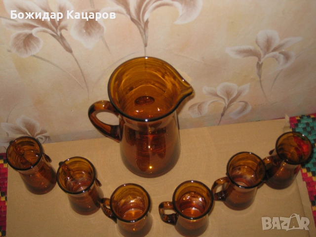 Сервиз за вино или безалкохолно. Цена- 15 евро.  Пращам по куриер. За София, може и лично да минете., снимка 2 - Сервизи - 53959929