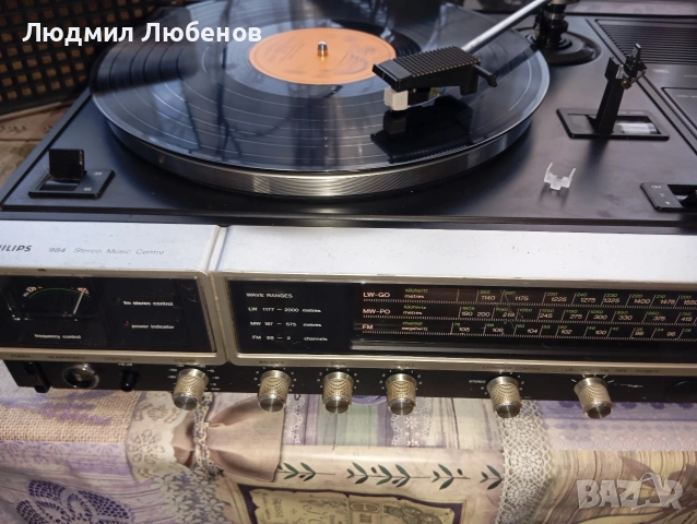 Ретро система грамофон, касетофон и радио , снимка 5 - Аудиосистеми - 55165933