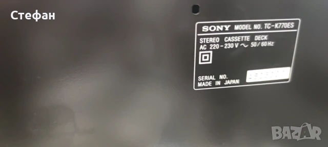 SONY TC-K770ES, снимка 2 - Декове - 54709452
