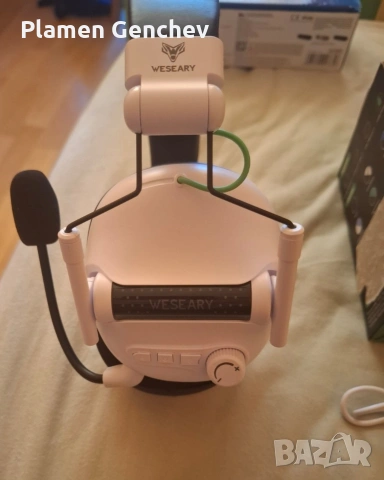 WESEARY WG2 2.4GHz безжични геймърски слушалки с микрофон  , снимка 2 - Слушалки за компютър - 54336272