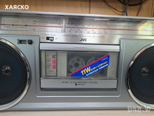 JVC RC-575, снимка 3 - Радиокасетофони, транзистори - 54572136