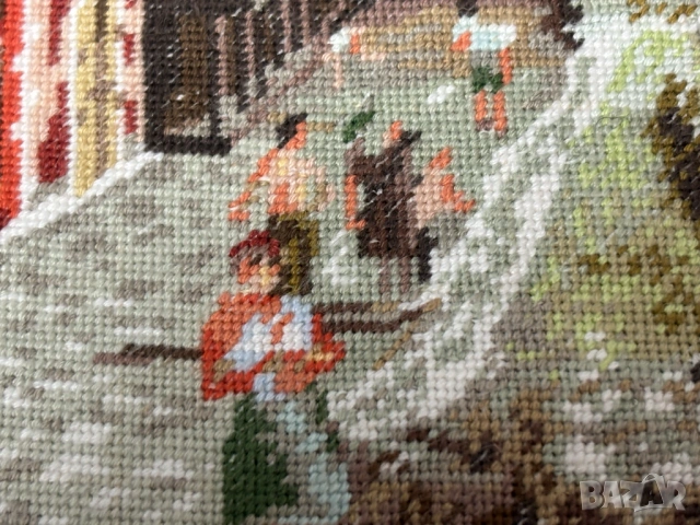 Ушит Гоблен "Мостар"-29см х 23,5 см, снимка 6 - Гоблени - 54068621