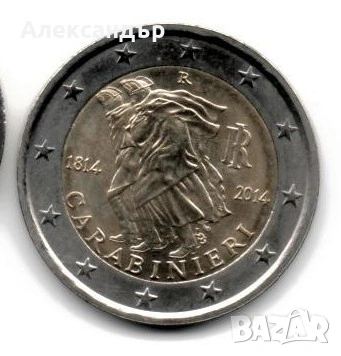 Италия 2 евро, 2014 200 год. от създаването на карабинерите