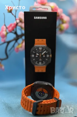 Samsung Galaxy Watch Ultra (2025), 47mm, LTE, 64GB, Titanium Gray + Orange Band, снимка 3 - Смарт часовници - 55682472
