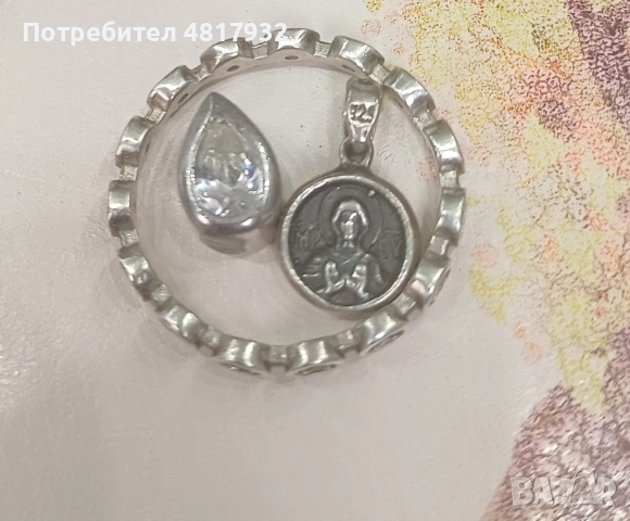Сребро, висулки., снимка 2 - Колиета, медальони, синджири - 54575306