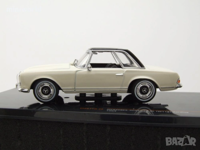Mercedes 230 SL W113 Pagode Hardtop 1964 - мащаб 1:43 на IXO моделът е нов в PVC дисплей-кейс, снимка 3 - Колекции - 54503956