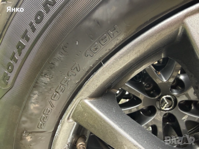 Оригинални джанти на Mazda CX-5 17" (7Jx17H2) в комплект със зимни гуми., снимка 5 - Гуми и джанти - 54130947