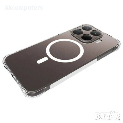 Магнитен TPU Калъф за Xiaomi 17T Pro с Протектор – Прозрачен, снимка 2 - Калъфи, кейсове - 54734745
