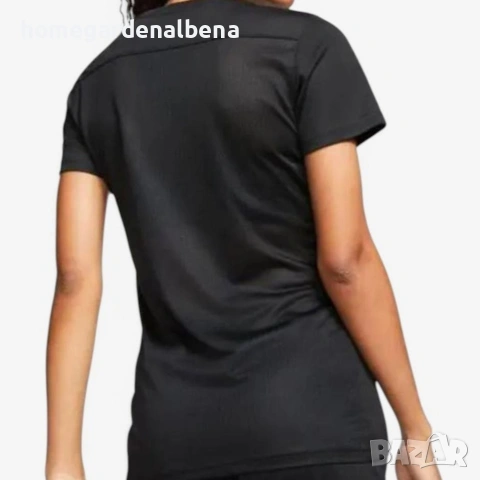 NIKE Park VII Dri-FIT дамска спортна тениска черна фитнес бягане, снимка 2 - Тениски - 54440519