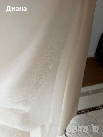 Тънко перде цвят екрю, снимка 4 - Пердета и завеси - 53959586