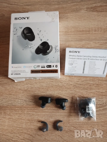 Слушалки Sony WF-SP800N, снимка 2 - Bluetooth слушалки - 54646883